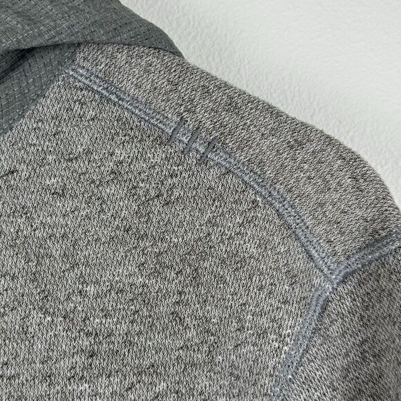 Lululemon Full Zip Hoodie Men’s Medium Grey French Terry Sweatshirt Heather - Picture 3 of 10